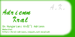 adrienn kral business card